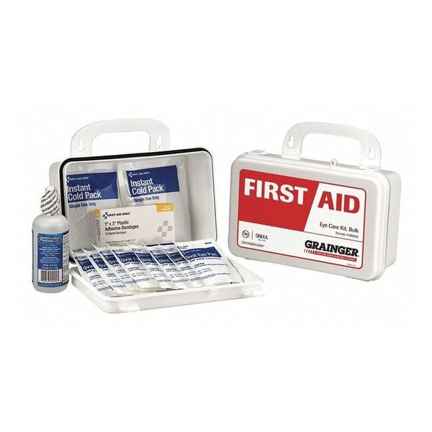 First Aid Kit and Housing, Plastic 27 Components, 1 People Served