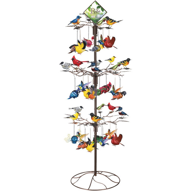Regal Art & Gift Metal & Glass Bird Ornament 80234 Pack of 88