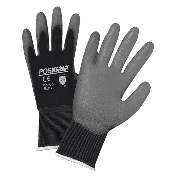 Pip Knit Gloves,L,Seamless Knit,PR,PK12 715SUGB