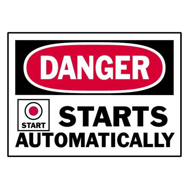 Brady Equipment Label,5 In. W,PK5, 86201 86201