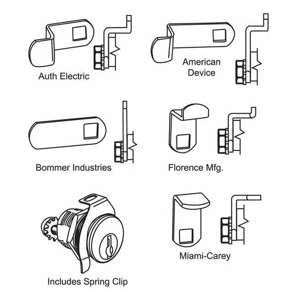 Manufacturer Varies Mailbox Lock,For 4C Pedestal Mailboxes 97-75-HL1