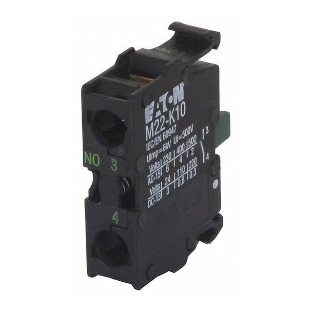 Eaton ContactBlock,Black,1NO,22mm,M22,M22M M22-K10