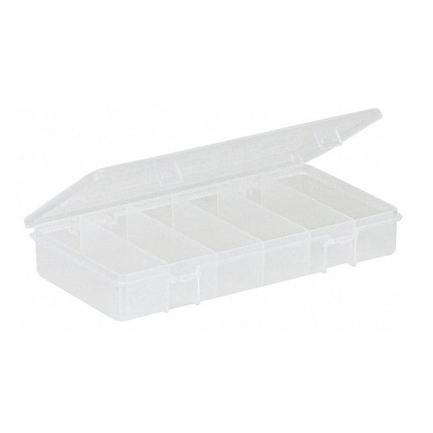Compartment Box with 6 compartments, Plastic, 1 3/8 in H x 4-1/4 in W