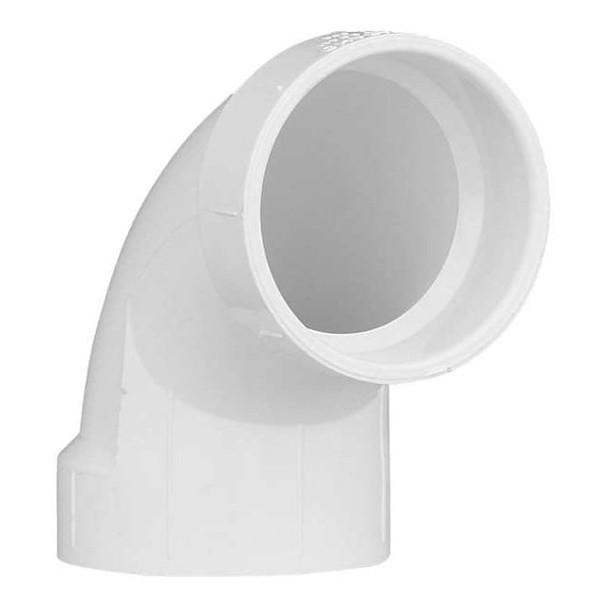 Manufacturer Varies PVC Elbow, 90 Degrees, Hub, 2 in Pipe Size 1WKA2