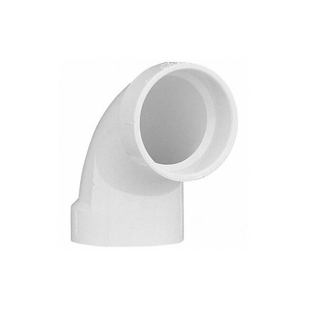 Manufacturer Varies PVC Elbow, 90 Degrees, Hub, 2 in Pipe Size 1WKA2
