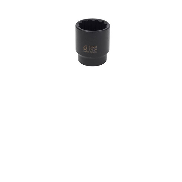 1/2" Dr 12Pt Impact Socket, 32mm 232ZM