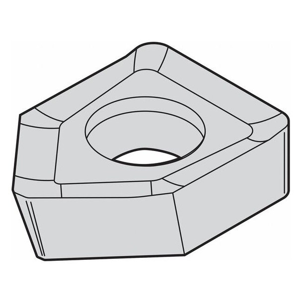 Widia Square Milling Insert,12.70mm,Carbide 2015246