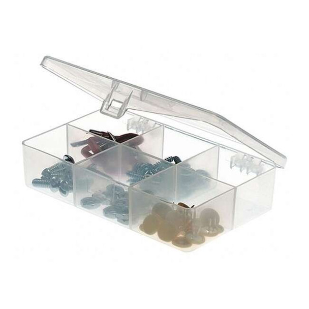 Plano Compartment Box with 6 compartments, Plastic, 1" H x 2.88 in W 344860