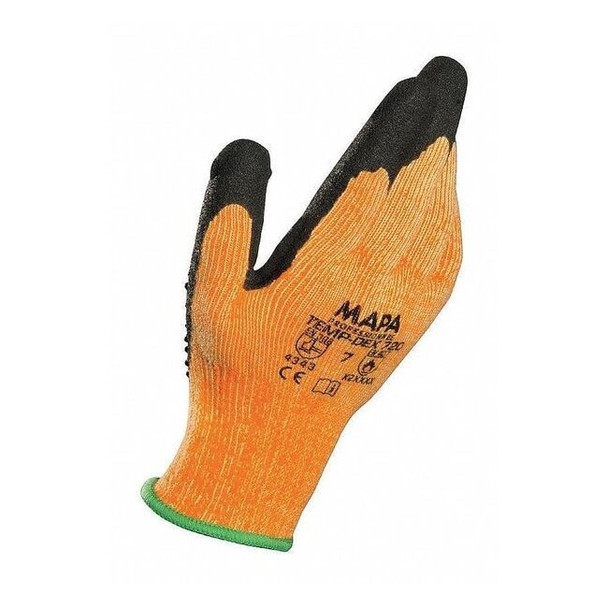 Heat Resistant Gloves, Nitrile, 250 Degrees F Max Temp., Orange, 11, 1 PR