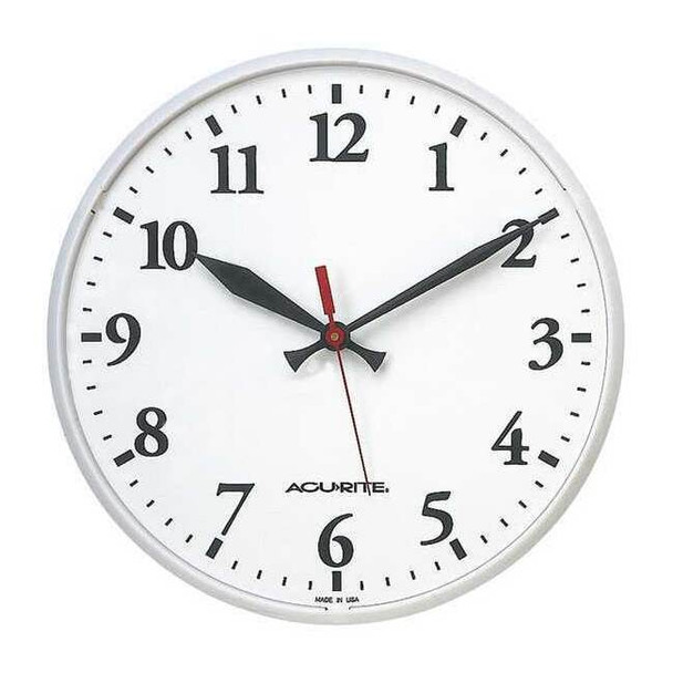 Manufacturer Varies Analog Clock,Plastic,12 1/2" Diameter 3LYK5