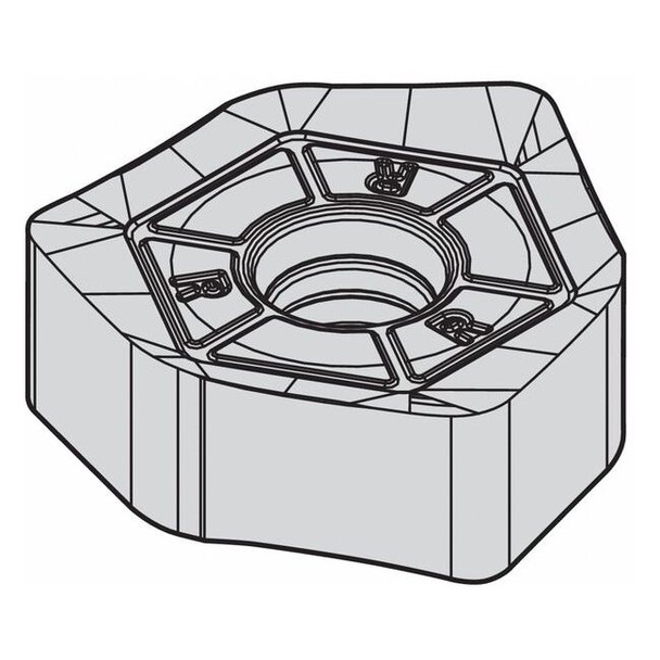 Widia Milling Insert,Hexagon 3066479