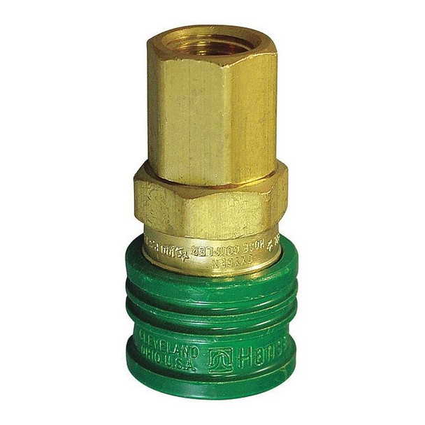 Hansen Coupler Body,(F)NPT,1/4,Brass GR602