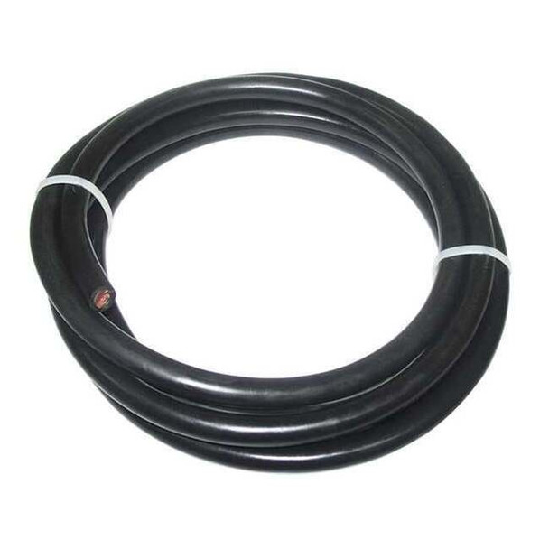 Westward Welding Cable,1 AWG,10 ft.,Black,Rubber 19YE03