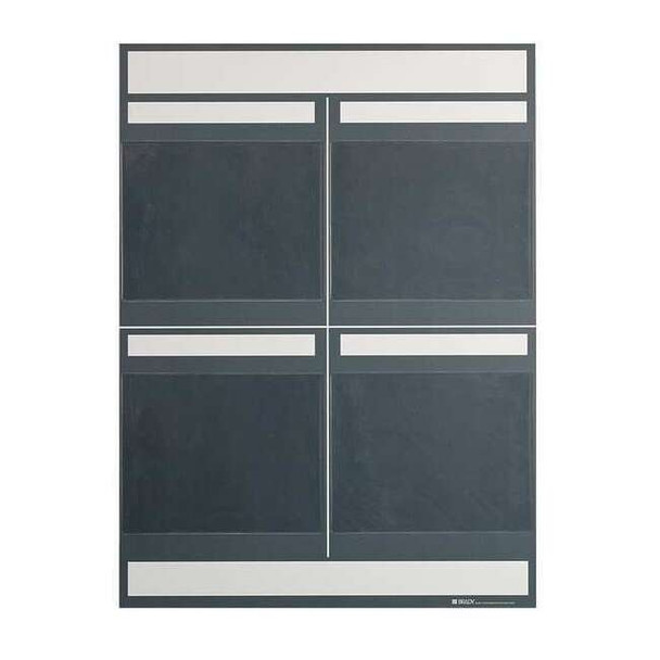 Brady LEAN METRIC BOARD 25INX34.25INGREY 114612