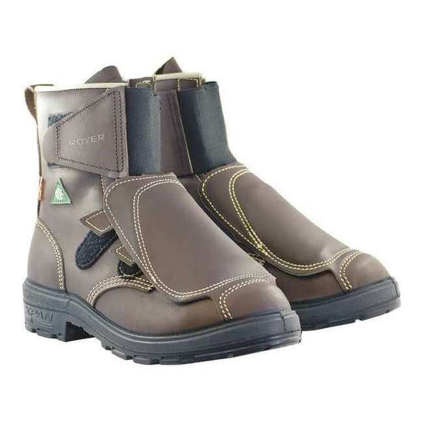 Men's 8-Inch Work Boot, 8, Aluminum Toe, 9 in H, Brown, 2161XPA