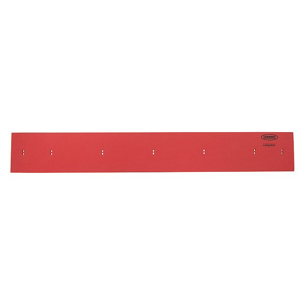 Tennant Side Squeegee Blade,Rubber,Red 1213211