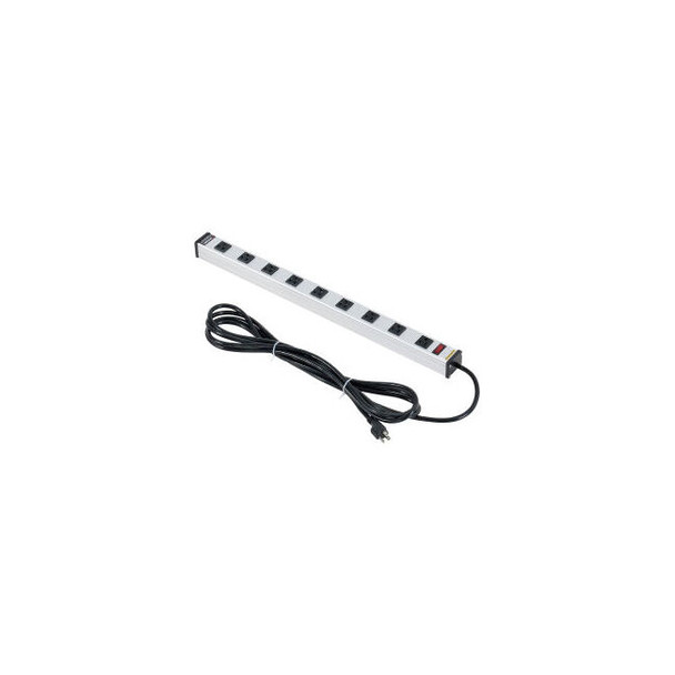 Global Industrial Power Strip 9 Outlets 15A 25""L 15' Cord