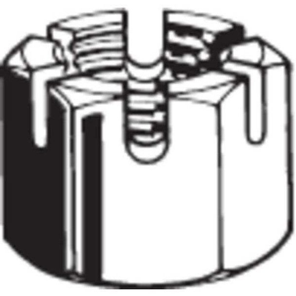 Manufacturer Varies Castle Nut, Steel, Black Oxide M12020.240.0150