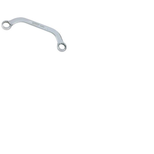 9/16" x 5/8" Fully Polished Half Moon Double Box Wrench 993503