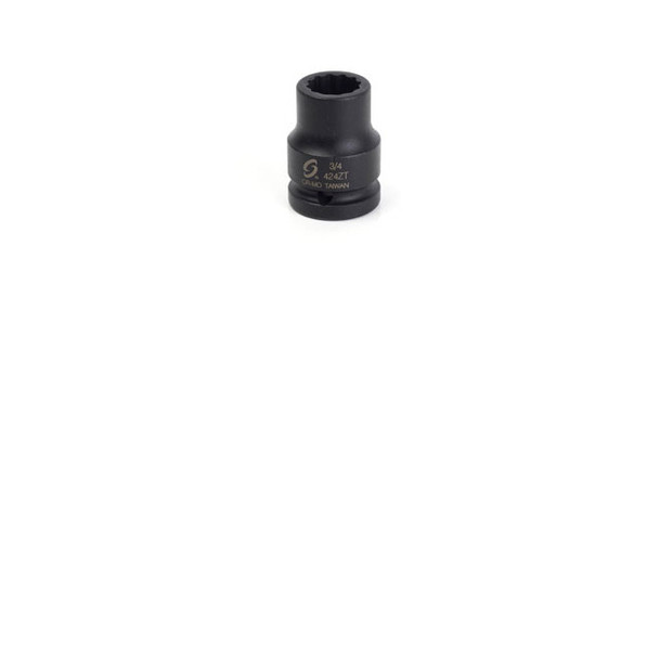 3/4" Dr 12 Pt. Thin Wall Impact Socket, 3/4" 424ZT