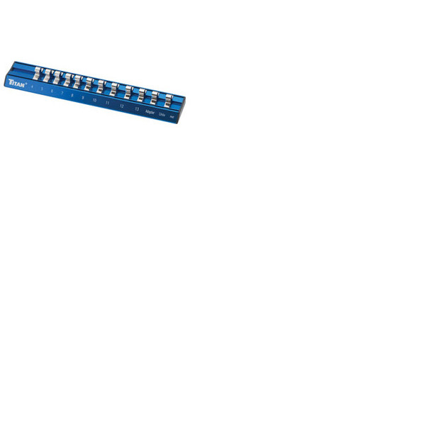 1/4" Dr. Metric Magnetic Anodized Socket Holder 36098