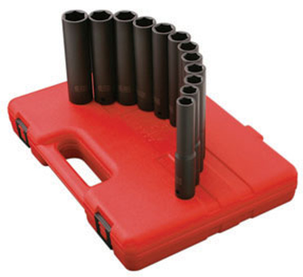 1/2" Drive, Metric Extra Long Deep Impact Socket Set, 9 Pc. 2852