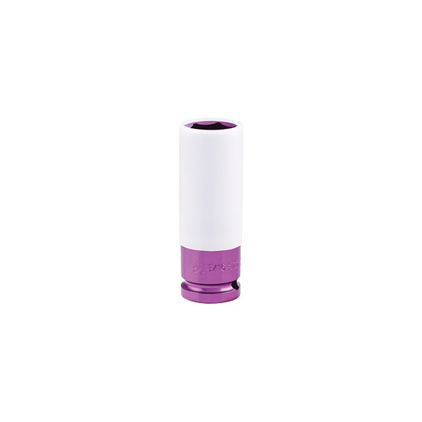1/2" Drive, Extra Thin Wall Deep Wheel Protector Impact Socket,13/16", Purple 28494