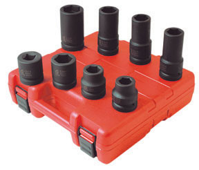 1" Dr. 8 pc. SAE & Metric Wheel Service Impact Set 5688