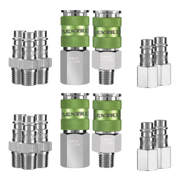14 Pc. 1/4" NPT Flexzilla Coupler & Plug Kit A53458FZ