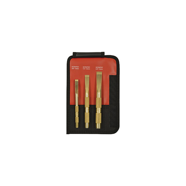 3Pc Brass Scraper Set 67001