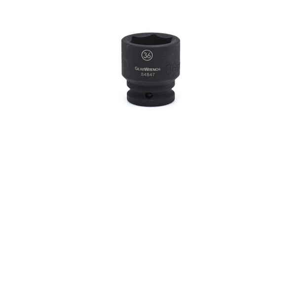 3/4 Drive 6 Point Standard Impact Socket, 36mm 84847