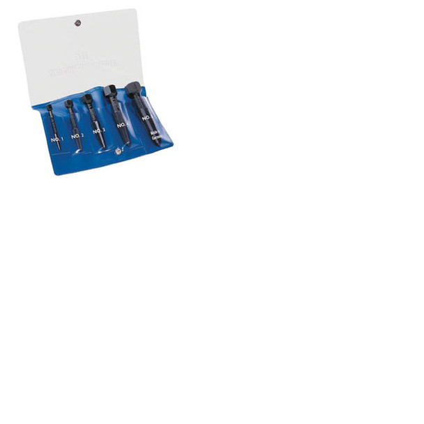 Screw Extractor Double-Edged Set 5 Parts (Size 1-5 In Plastic Tube) 9R4719043