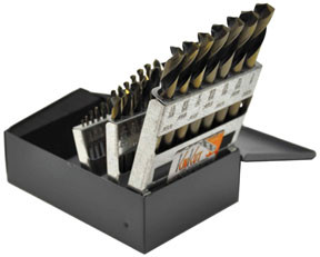 KnKut 29 Piece Short Stubby Length Drill Bit Set 1/16"-1/2" by 64ths 29KK7