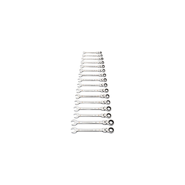 16 Piece  90-Tooth 12 Pt Flex Head Ratcheting Comb WR 86728