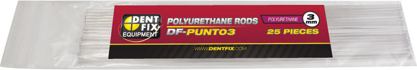 3mm Polyurethane Plastic Rods, 25 Pack DF-PUNT03-25