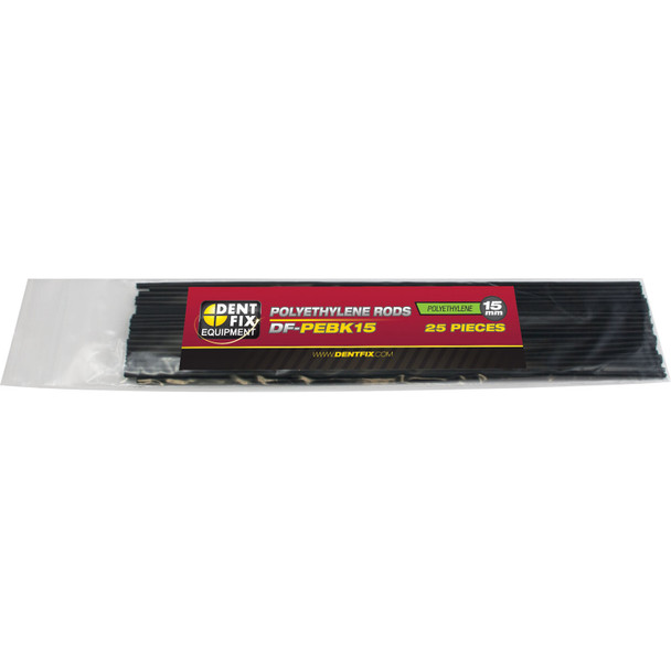 15mm Polyethylene Plastic Rods, 25 Pack DF-PEBK15-25