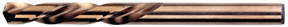 Left-Hand Mechanics Length Cobalt High Speed Steel Drill Bit, 19/64" 30519