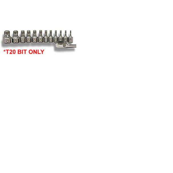 T20 Stubby Torx Bit, individual bit T1020