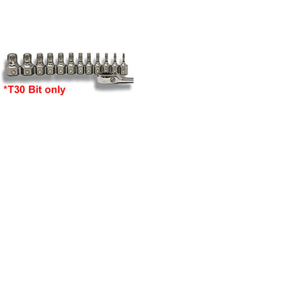 T30 Stubby Torx Bit, individual bit T1030