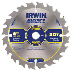 Marathon Portable Corded Circular Saw Blades,  7-1/4”, 24 Teeth, Bulk 24030