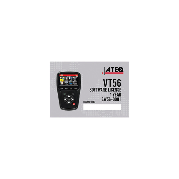 VT56 1 Year sofware subscription Certificate  (emailed) SW56-0001
