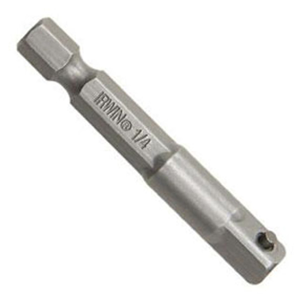 1/4" Square Drive Socket Adapter with Pin Lock, 2" 93758