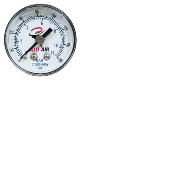 Gauge 0-160 psi Standard, Back Mount 7921