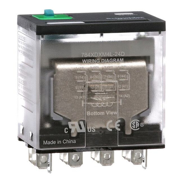 Socket, General Purpose Relay, Square, 15 A, 14 Pins, Faston Connector