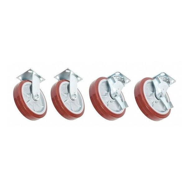 Greenlee Plate Caster Kit,900 lb. Load Rating CRSL8