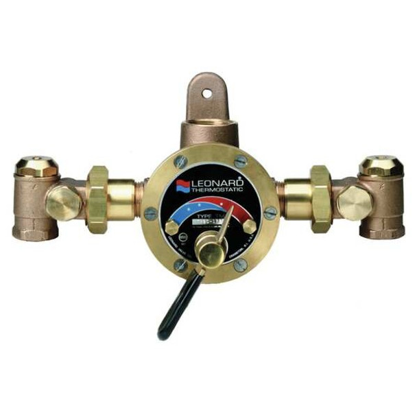 Leonard Valve Steam and Water Mixing Valve,Brass TMS-80-CP
