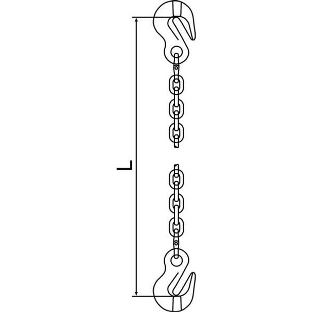 Pewag Chain Sling,G120,SGG,Alloy Steel,10 ft L 7G120SGG/10