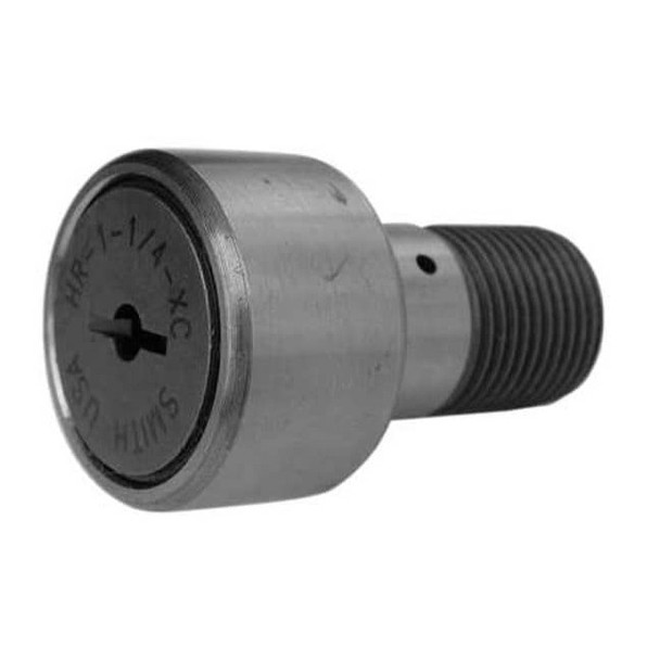Double Sealed Cam Follower, Crowned Stud, Alloy Steel, 1-1/2 in Dia, 7/8 in Wd