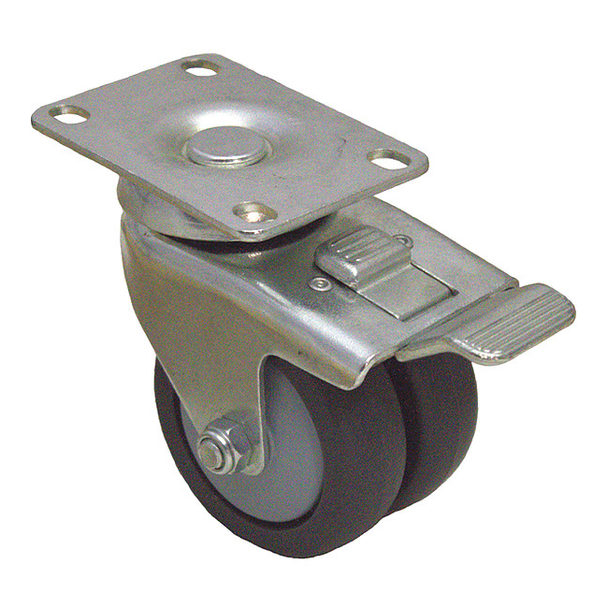 Manufacturer Varies Plate Caster,220 lb. Load Rating,Swivel P9S-RP030K-P-TB