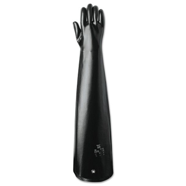 AlphaTec® 09-430 Neoprene Coated Gloves, Smooth, Size 10, Black